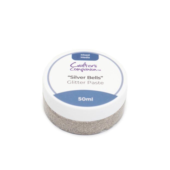 Glitter paste, Crafter's companion, couleur : Silver bells - 50ml 