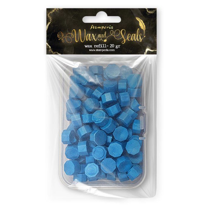 20g de cire, Stamperia - Couleur : Light blue