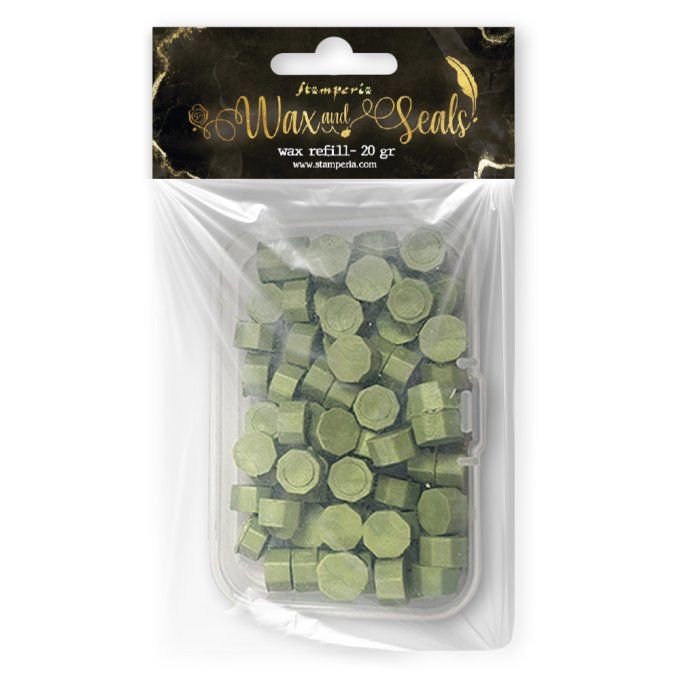 20g de cire, Stamperia - Couleur : Sage green